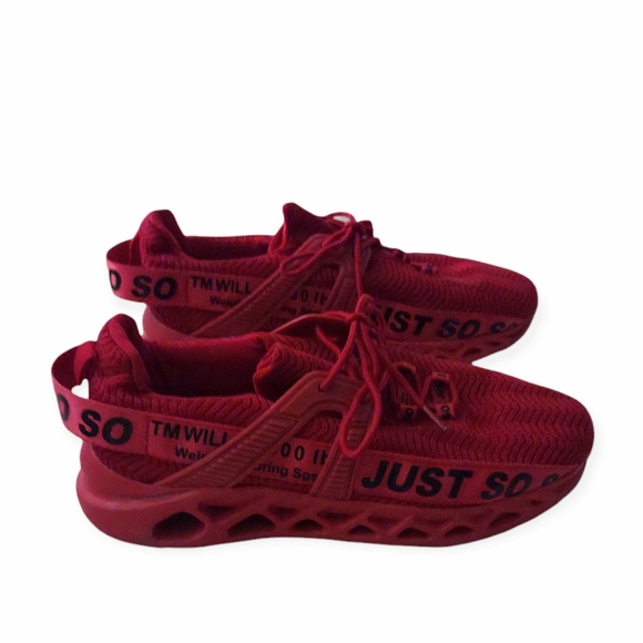 just so so | Shoes | Red Just So So Running Sneakers Womens Euro 43 11 |  Poshmark